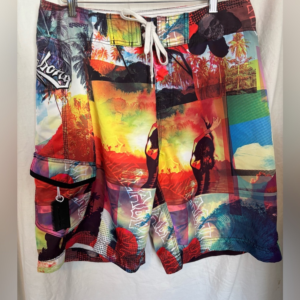 Billabong Y2K Tropical Print Boardshorts